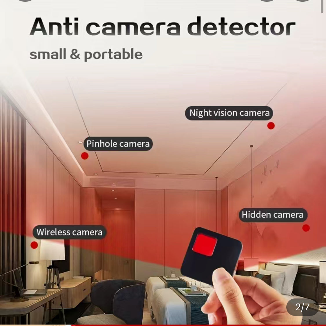 Anti Camera Detector Small and Portable