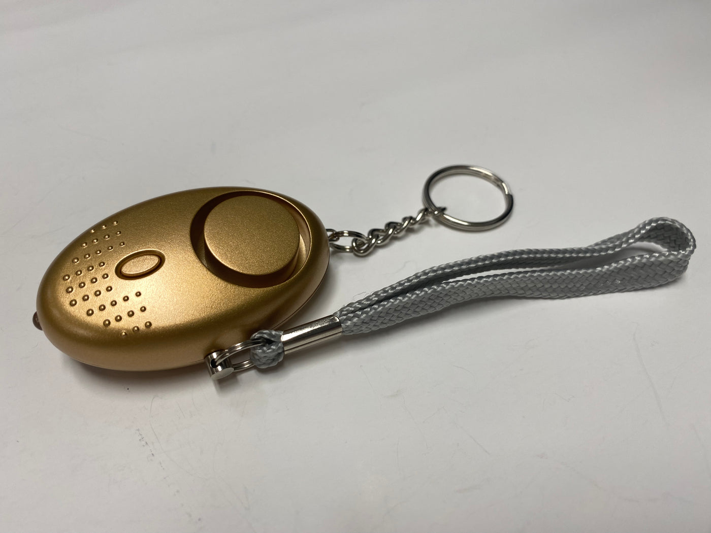 Gold Personal Alarm with Flashlight My KeyChain Guardian